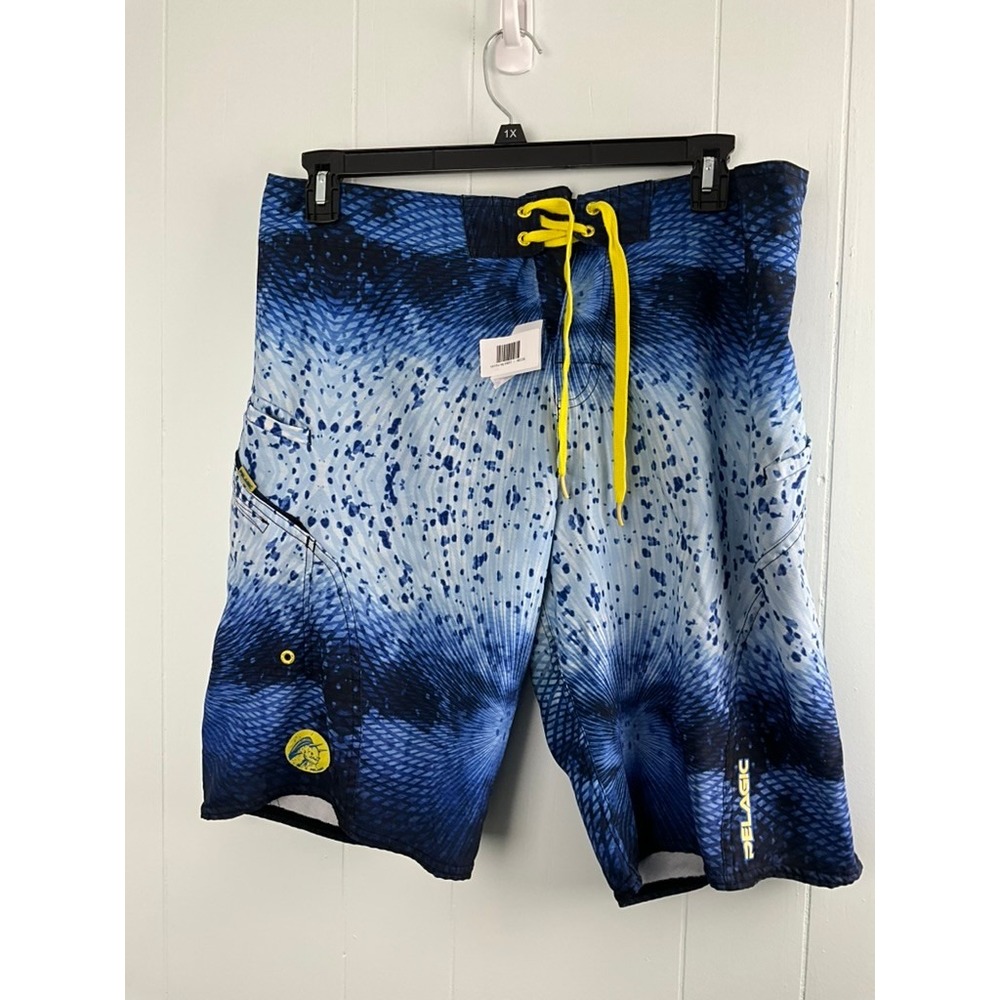Pelagic Sharkskin 36 Mens Blue Geometric Performance Fishing Board